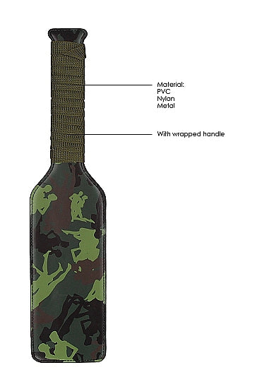 Army Theme Paddle - Green Camo