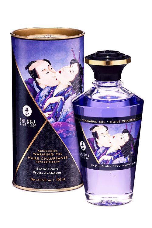 Shunga Aphrodisiac Warming Oil 100ml - Exotic Fruits - Loveangels