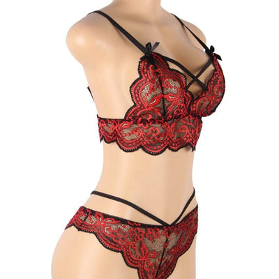 Sublime Two Pieces Set Lace Top And Panties S/M - Loveangels
