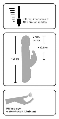 Sweet Smile Push Rabbit Vibrator - Loveangels