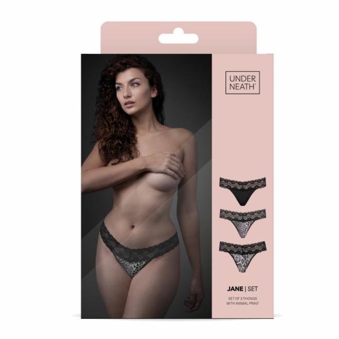 Underneath - Jane Thong Set of 3 - Loveangels