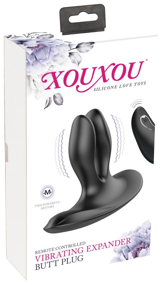 XouXou Vibrating Expander Butt Plug With Remote - Loveangels