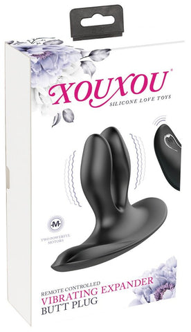 XouXou Vibrating Expander Butt Plug With Remote - Loveangels