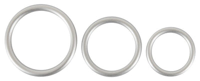 You2Toys Metallic Silicone Cock Ring 3pk - Loveangels