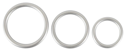 You2Toys Metallic Silicone Cock Ring 3pk - Loveangels